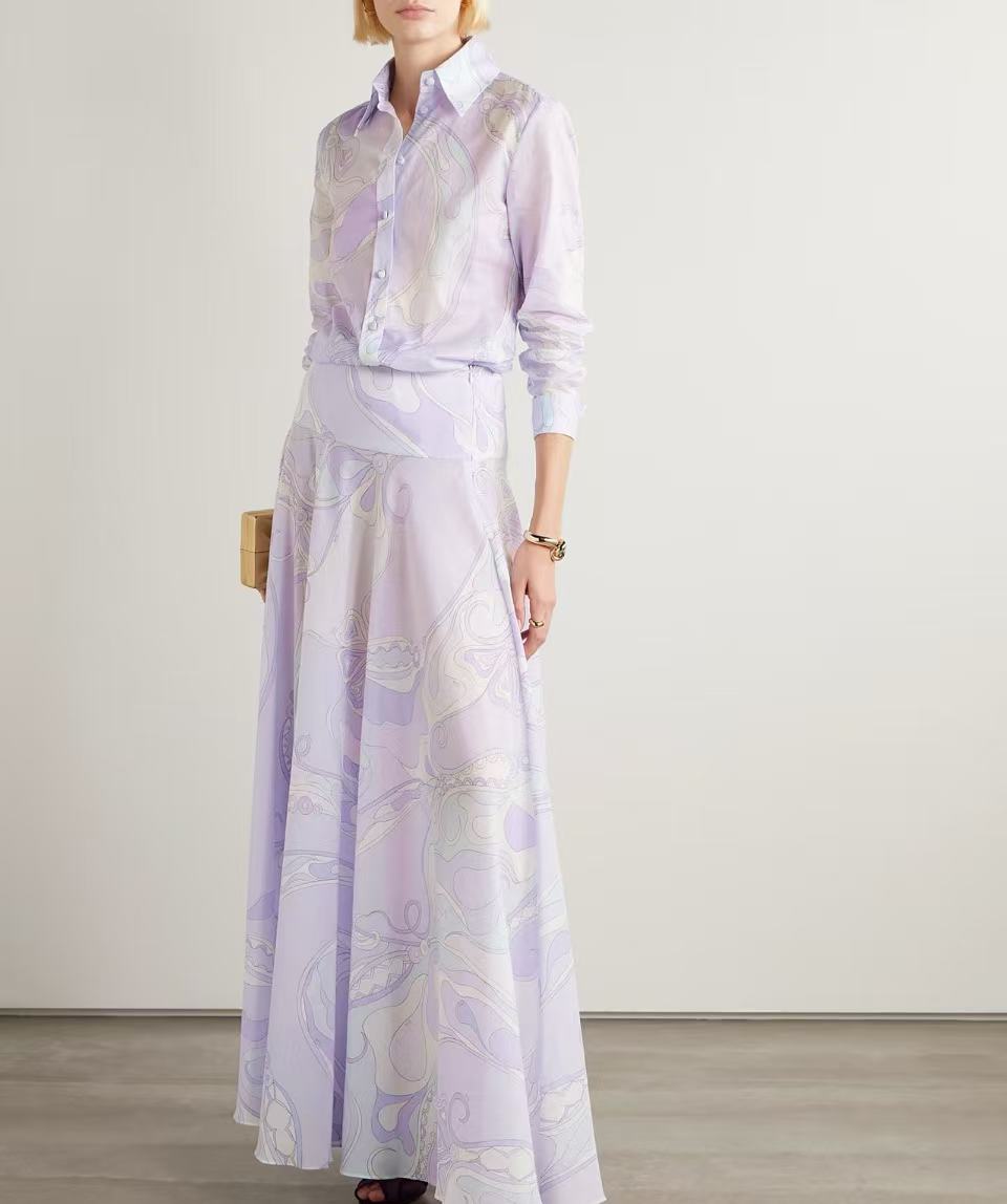 Prada  大擺 A 字長裙 精品 高仿