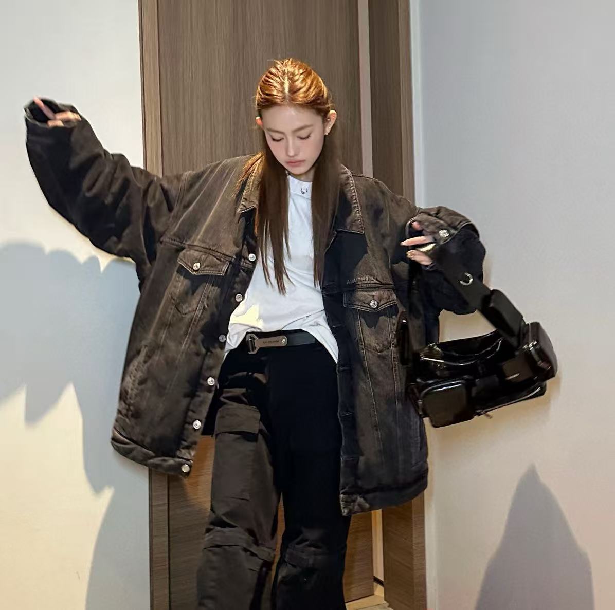 社團重磅福利款-Balenciaga 牛仔丹寧派克奢侈品牛仔外套