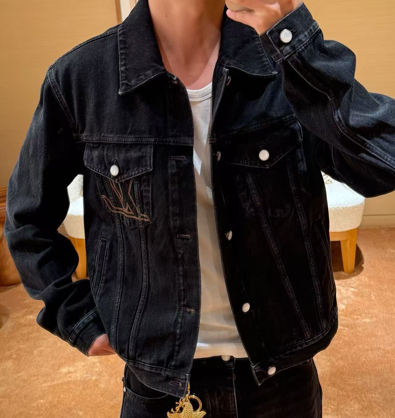 Louis Vuitton 刺繡口袋牛仔外套 精品 時尚