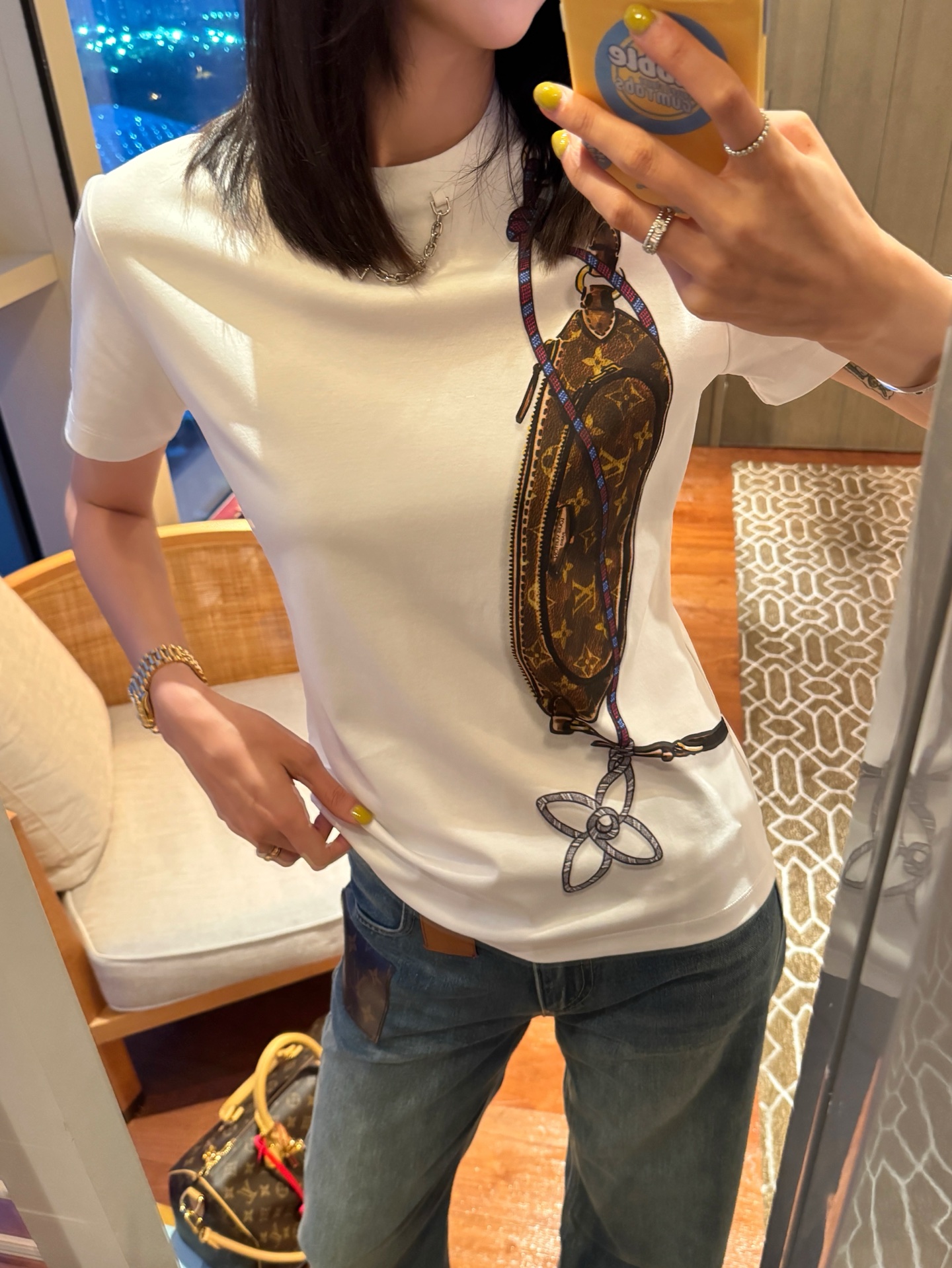 Louis Vuitton   腰包印花短袖 奢侈品 精品