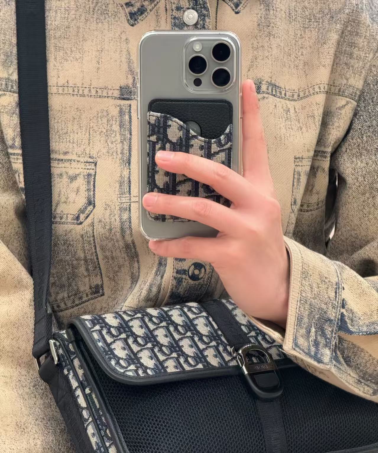 Dior 馬鞍磁吸小卡包 精品 高仿