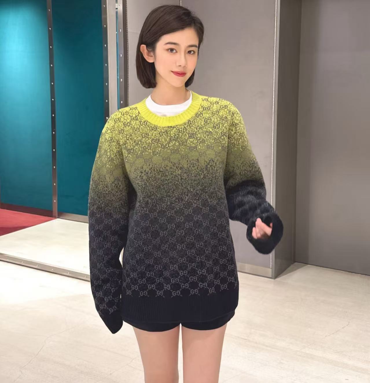 Gucci 雙G漸變毛衣 精品 精工