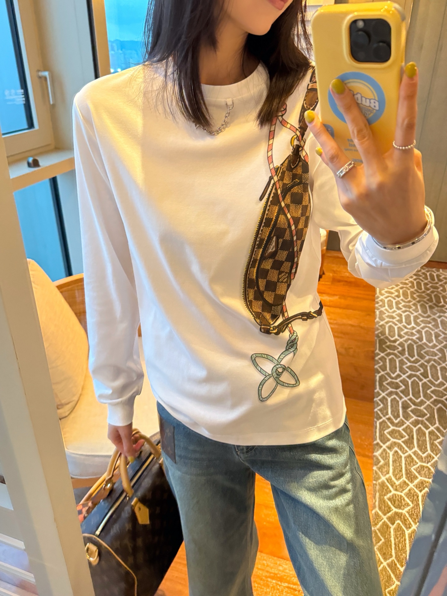 Louis Vuitton 腰包印花長袖 精品 時尚