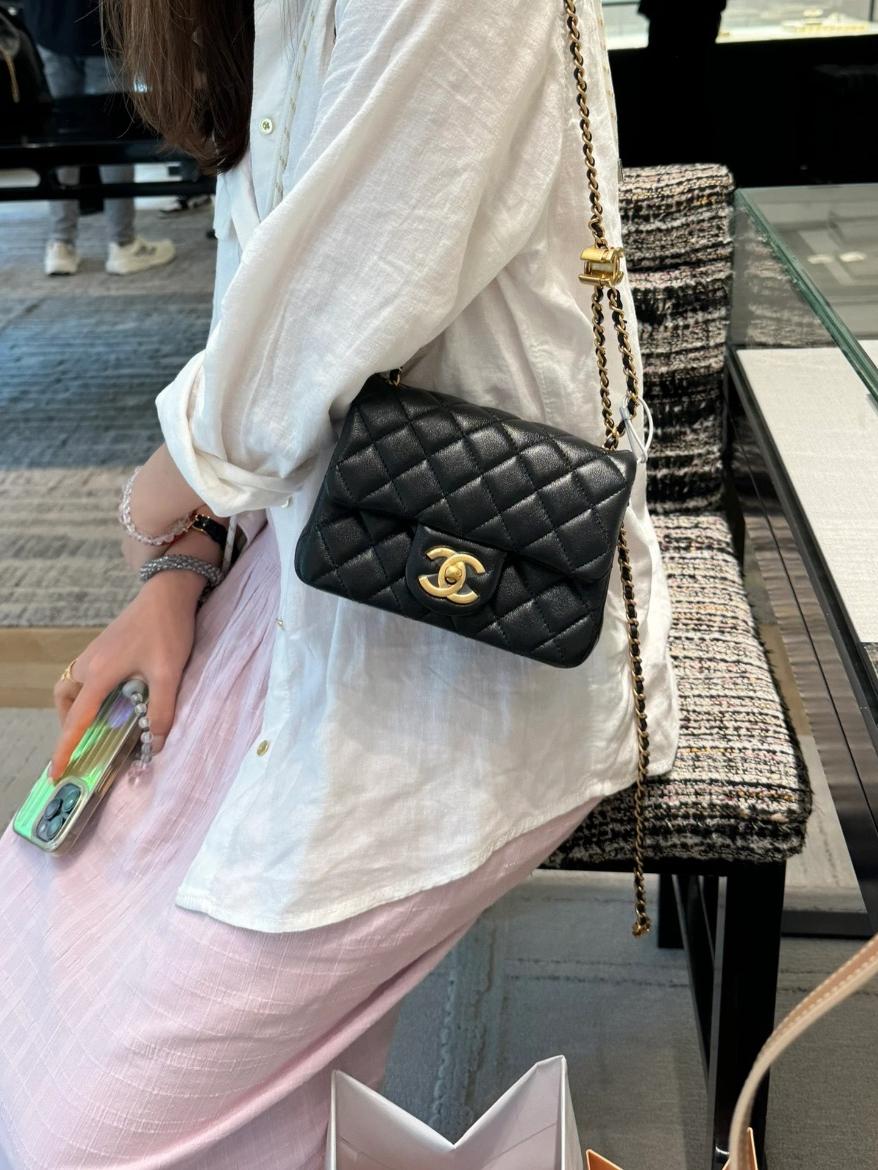 Chanel 25b雙C調節扣鍊條方胖子（18cm） 高仿 精品