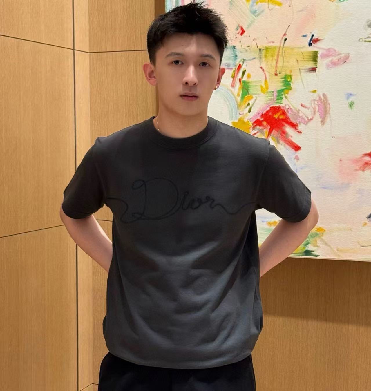 Dior  織緞徽章字母短袖 精工 精品