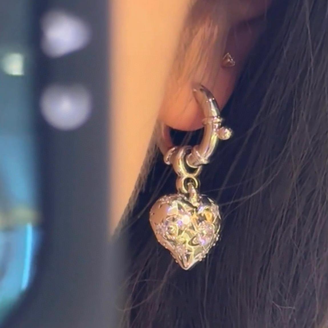 Vivienne Westwood 立體愛心耳環 奢侈品 精品