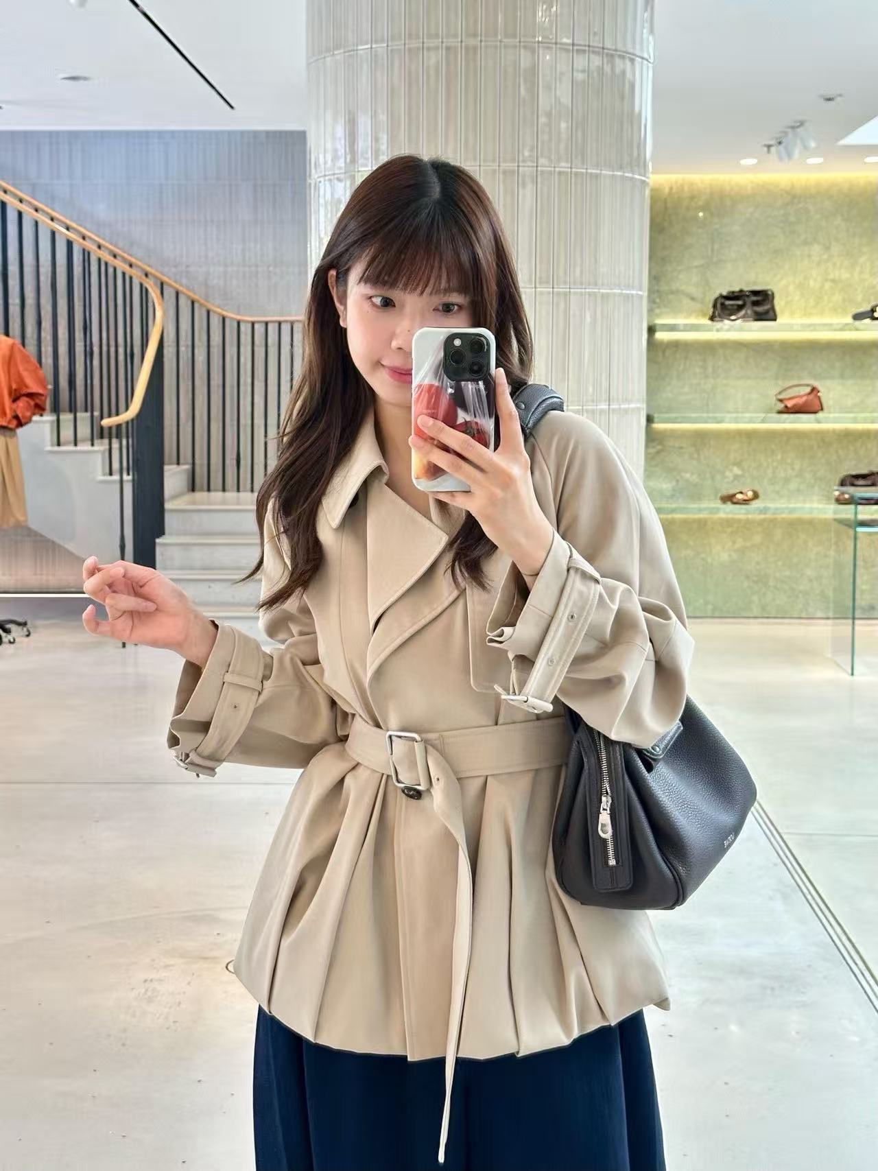  LEW家 單排扣腰帶夾克外套