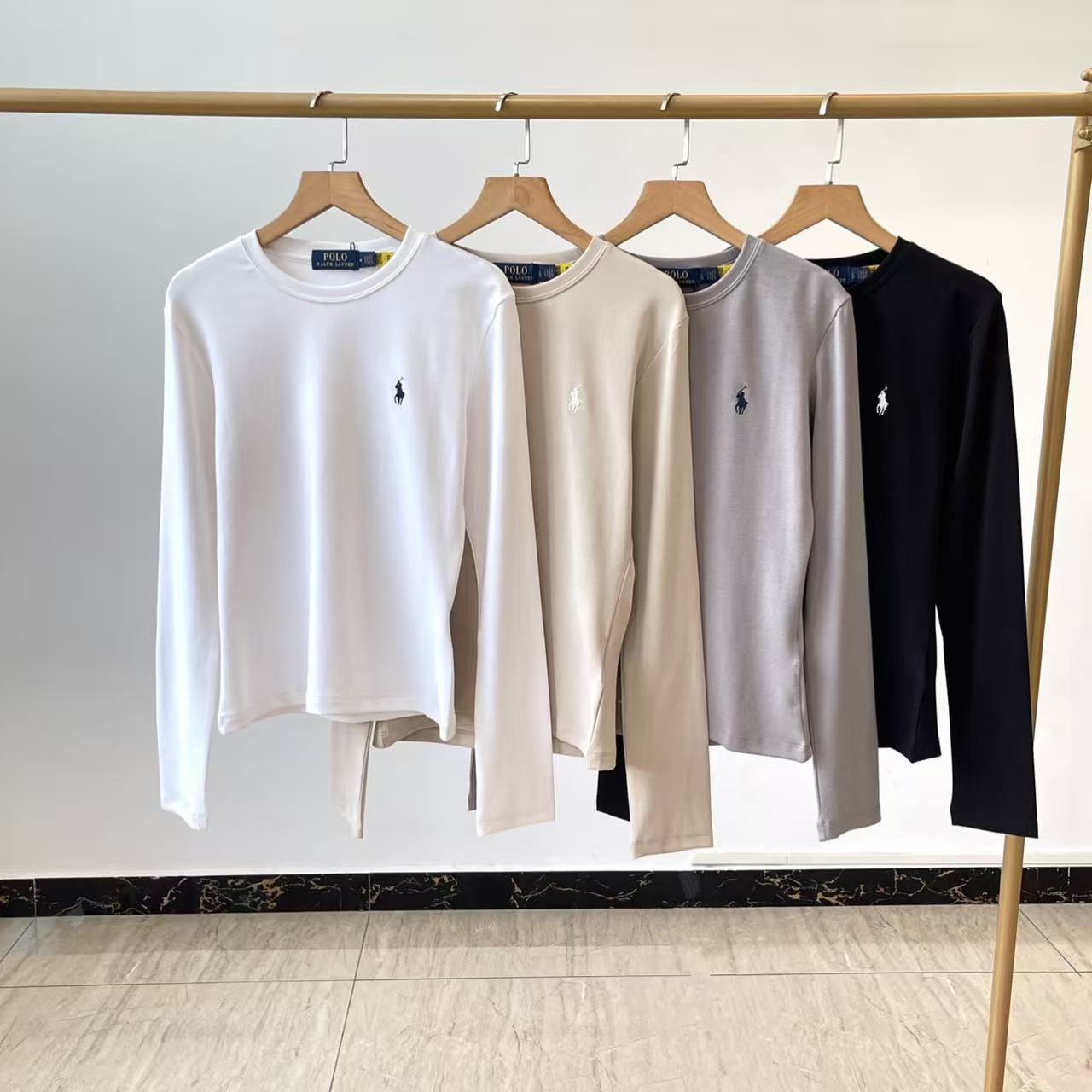 秋冬重磅特惠福利-Ralph Lauren 拉夫勞倫 經典小馬刺繡長袖 精品復刻