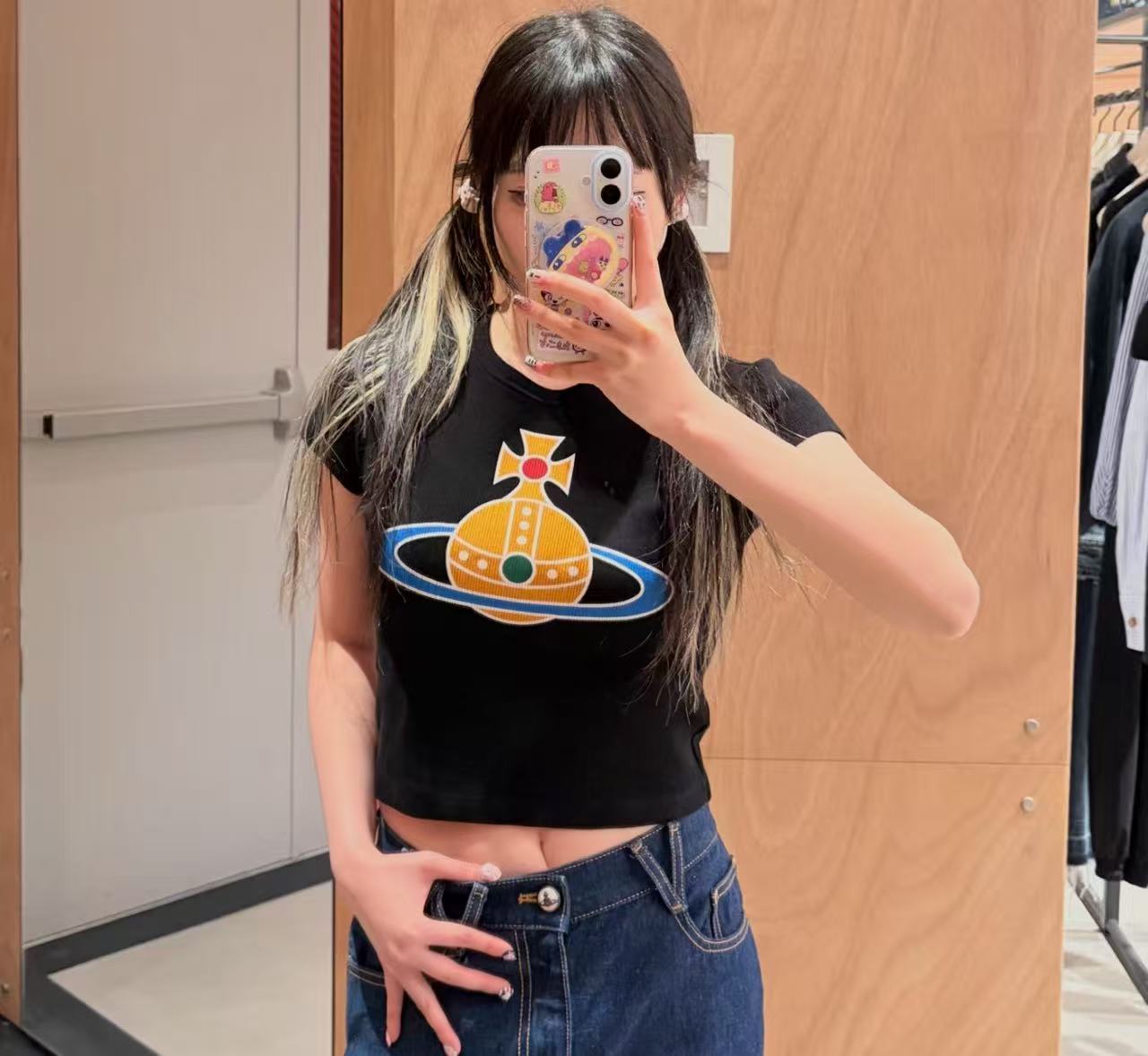 Vivienne Westwood 經典土星刺繡修身短袖 精品 A貨