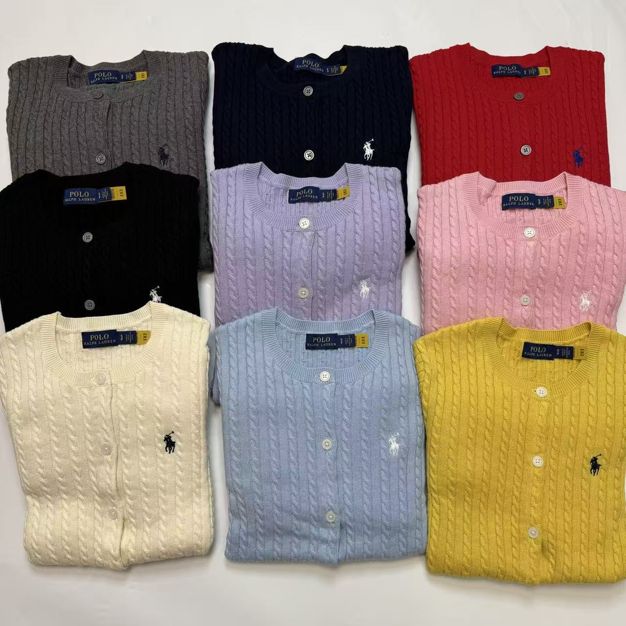 秋冬重磅特惠福利-Ralph Lauren 拉夫勞倫  純棉經典麻花開衫 精品 精工