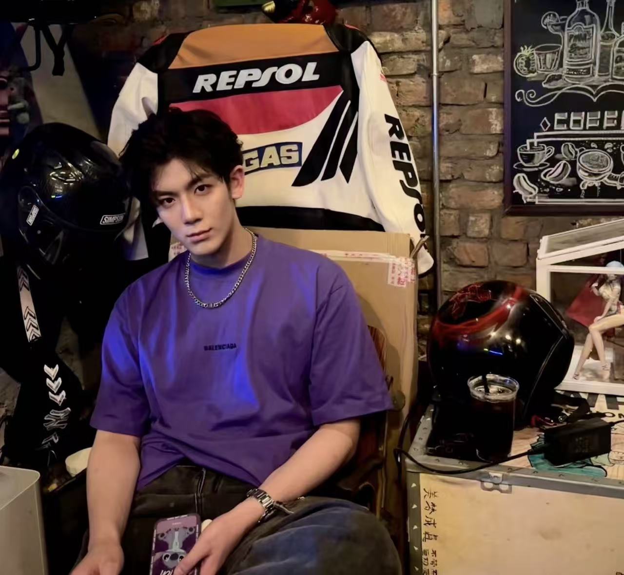 Balenciaga  前後字母刺繡寬鬆短袖 時尚 精品