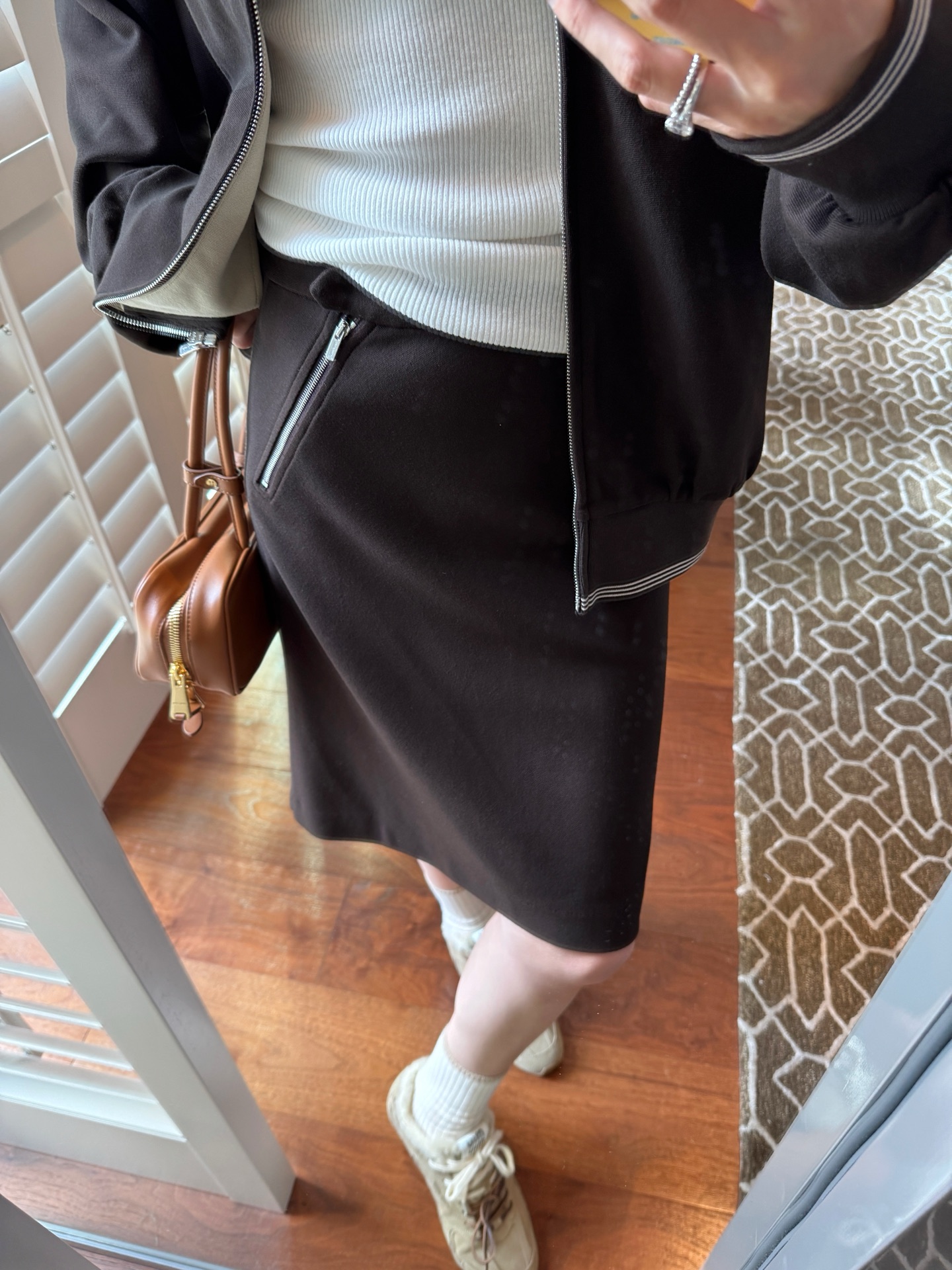 MIU MIU 咖色半身裙 精品復刻