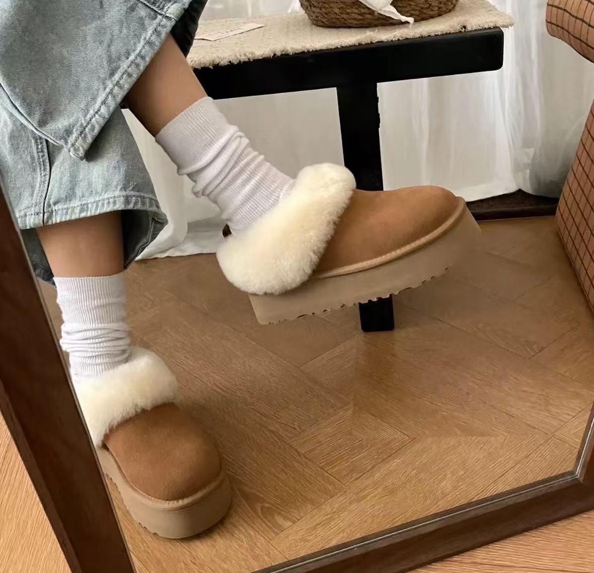 UGG  Tazzelle皮毛一體便鞋 奢侈品 精工