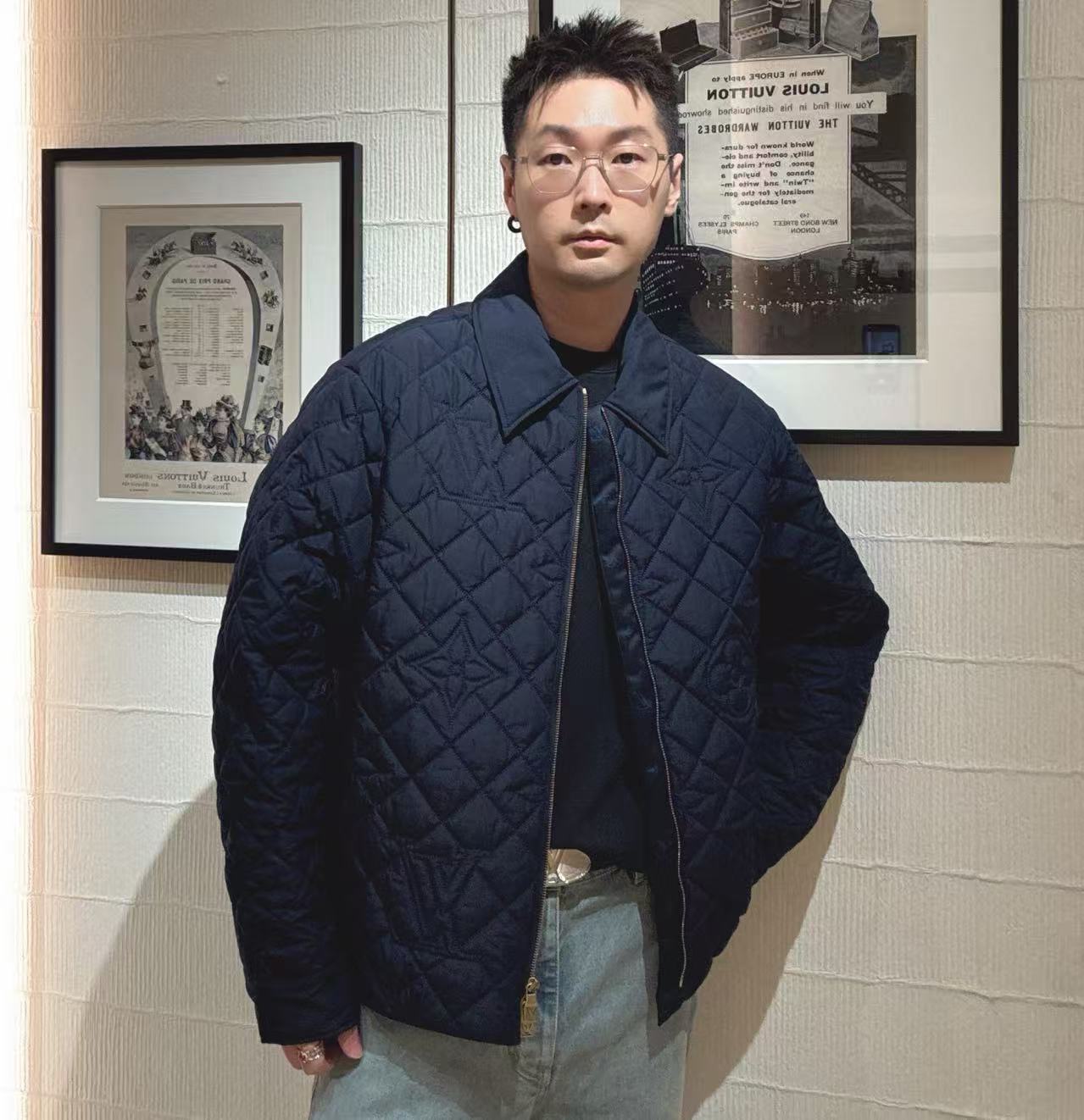 Louis Vuitton  翻領老花logo夾克 精品 高仿