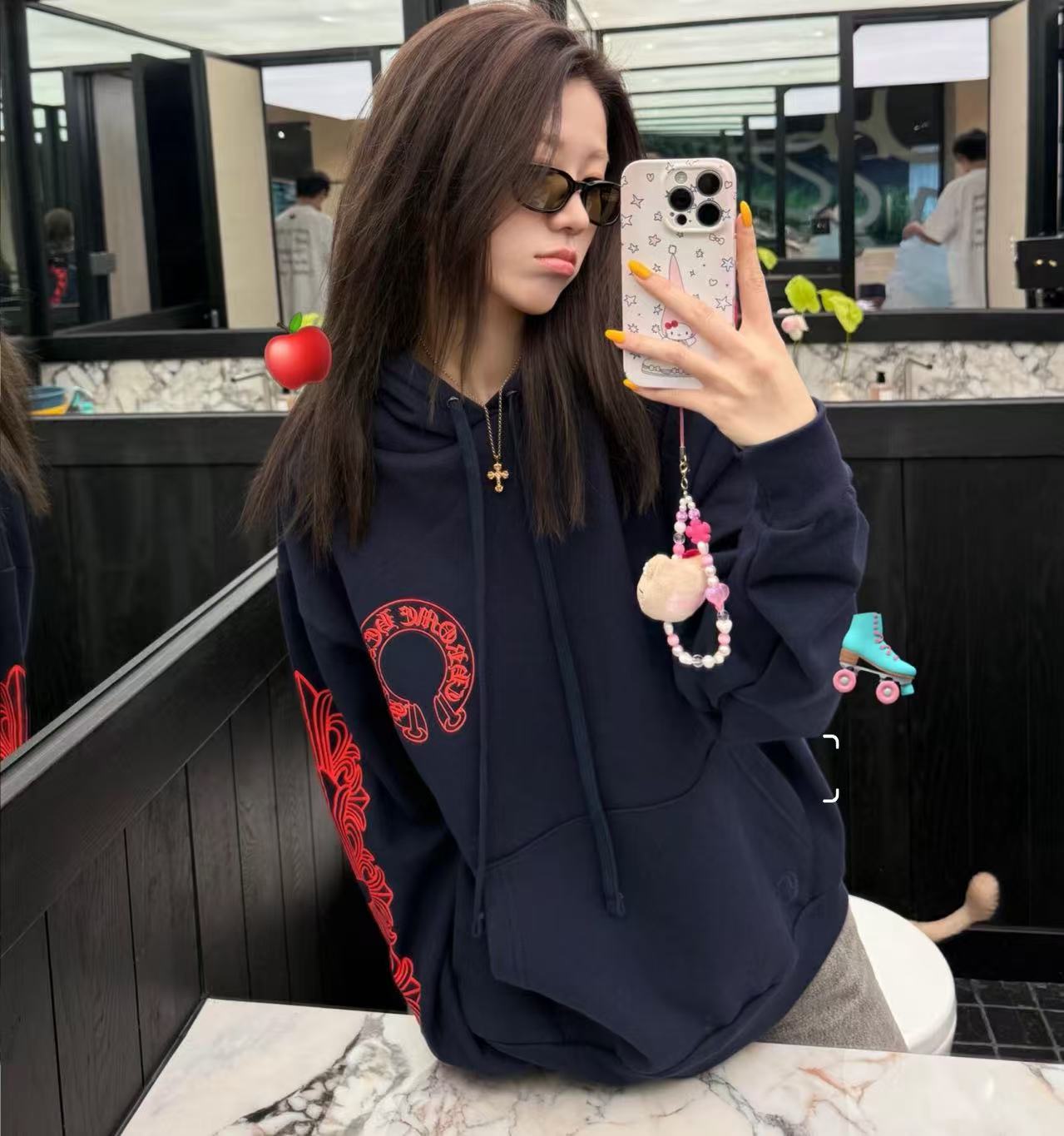 Chrome Hearts 克羅心 馬蹄印製圖案連帽衛衣 精品 精工