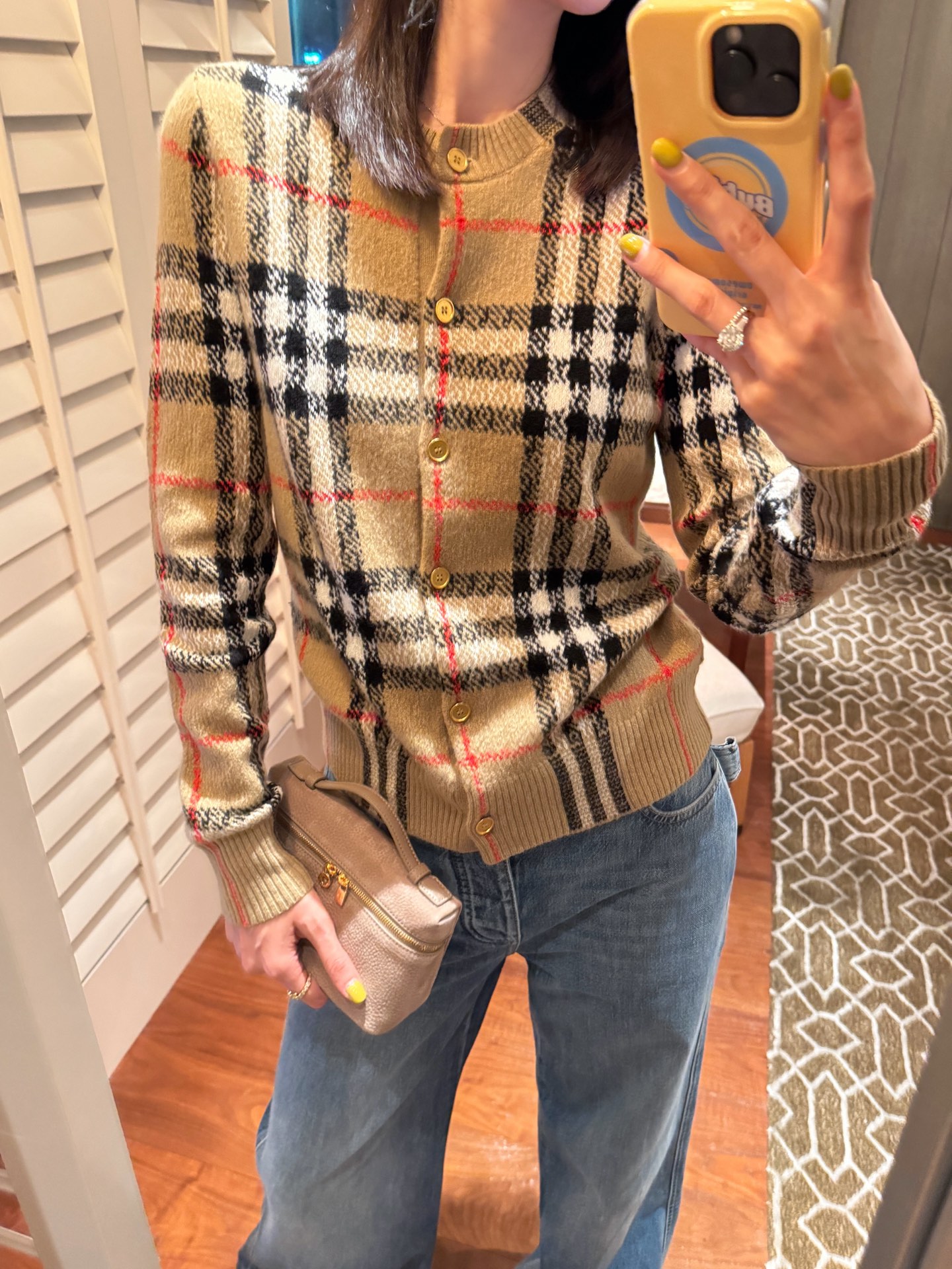 Burberry 格紋開衫 精品復刻