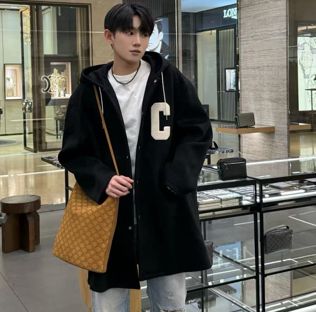 Celine C字母中長款派克大衣 精品 時尚