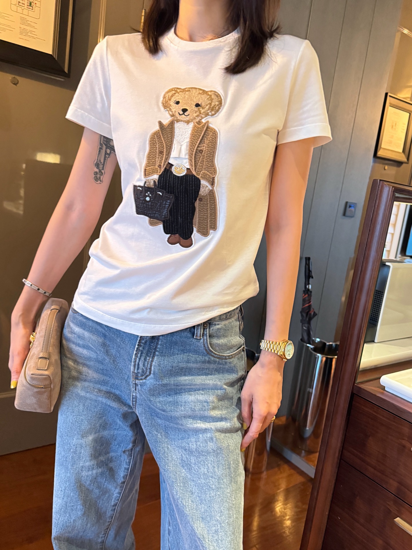 Ralph Lauren 拉夫勞倫 風衣小熊短袖 精品 高仿
