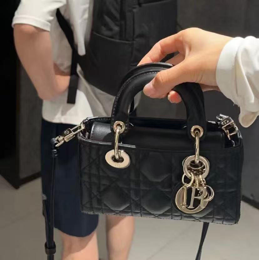雙十一重磅福利款-Dior Mini Lady D-joy橫版黛妃包奢侈品精品