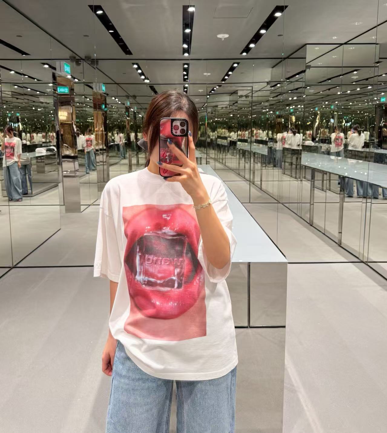 Alexander Wang 紅唇冰塊 Logo短袖 精品 時尚