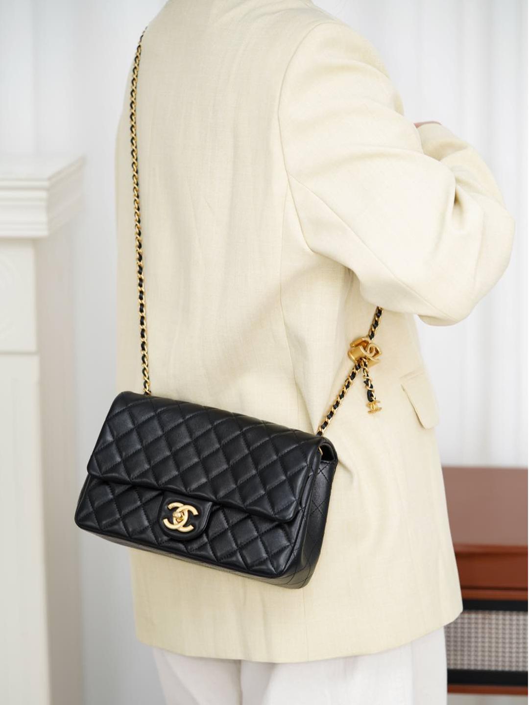 Chanel 25b雙C調節扣鍊條包CF（23.5cm） 精品 A貨