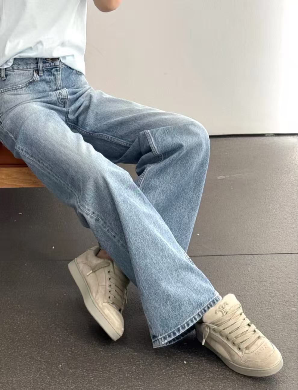  Celine  凱旋門做舊牛仔褲 精品, 時尚