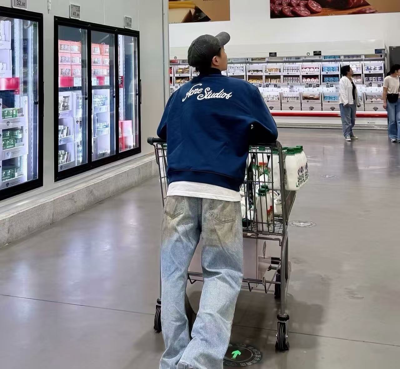 雙十一重磅福利款-Acne 後背刺繡字母夾克 精品 精工