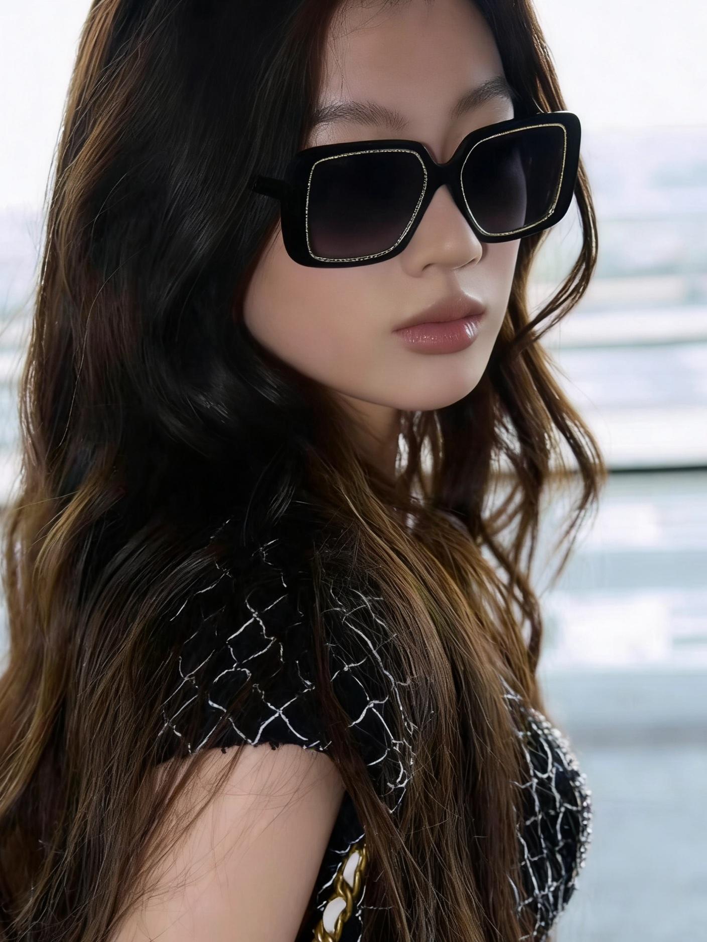 Chanel  方框墨鏡 精品 高仿