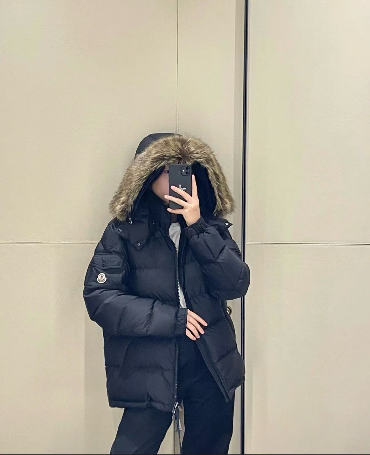 Moncler Mayaf 男士毛領羽絨外套 复刻精品