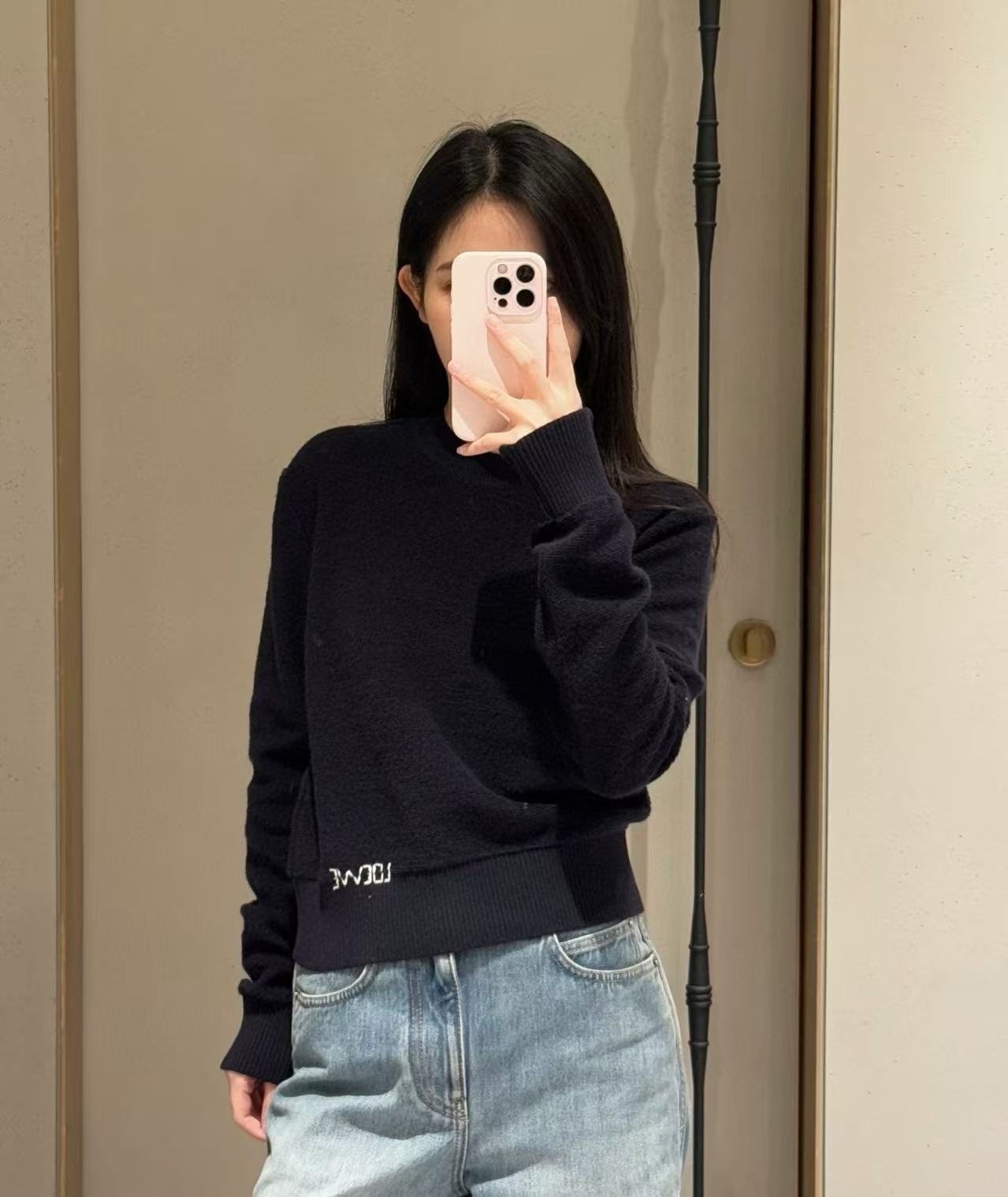 Loewe 刺繡 Logo 羊毛毛衣 精品 時尚