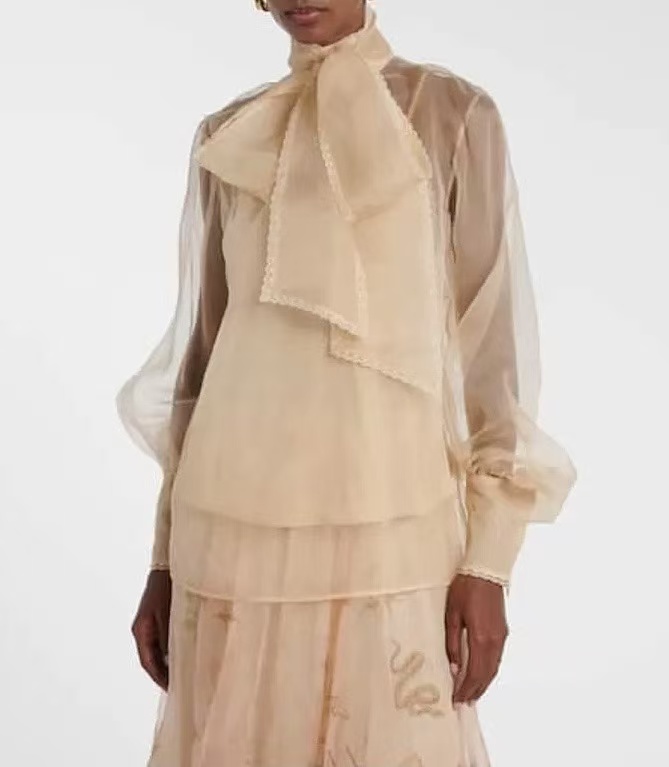 Zimmerman   風桑蠶絲歐根紗兩件式襯衫 精品 時尚