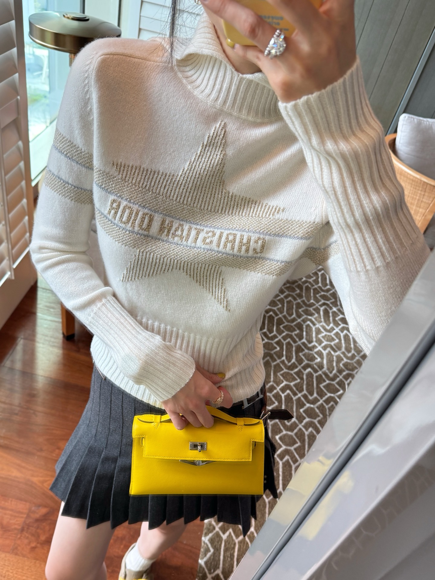 Dior 滑雪系列小翻領五角星針織衫 精品, 時尚