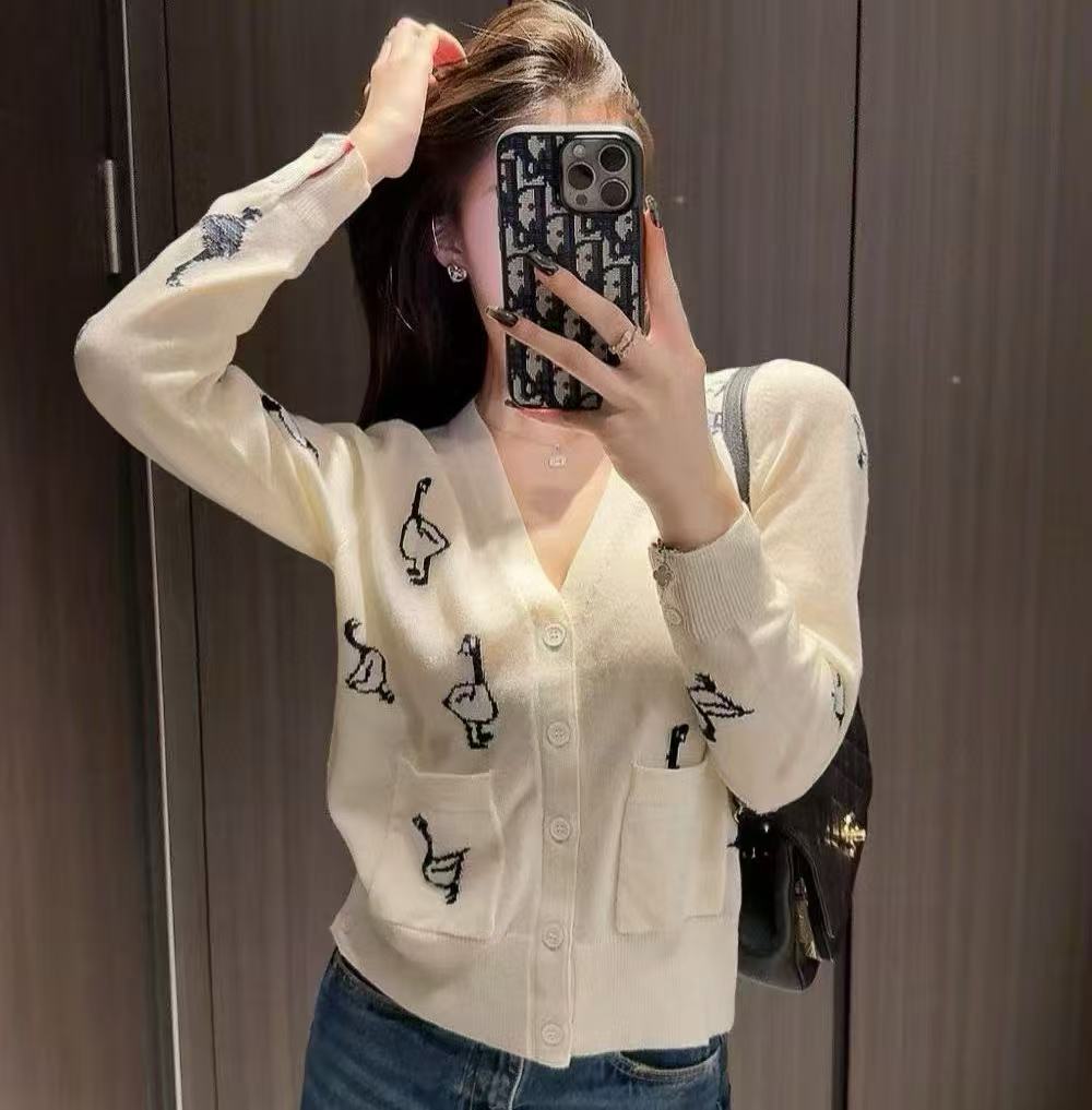 雙十一重磅福利款-Thom Browne 鴨子圖案羊毛開衫 精品復刻