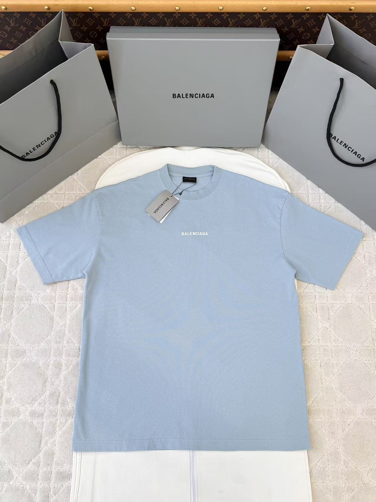 Balenciaga  前後字母刺繡寬鬆短袖 時尚 精品 - 3