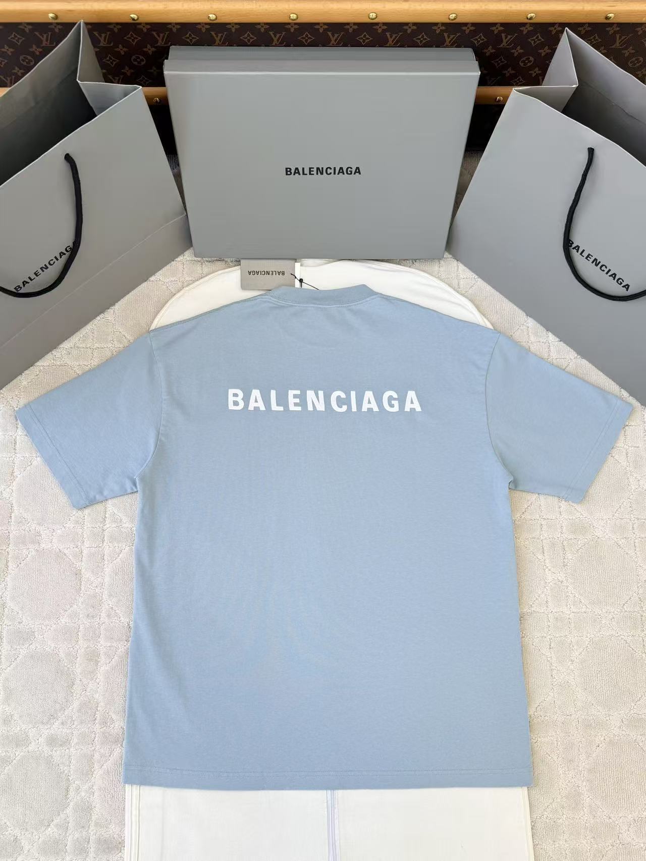 Balenciaga  前後字母刺繡寬鬆短袖 時尚 精品 - 4