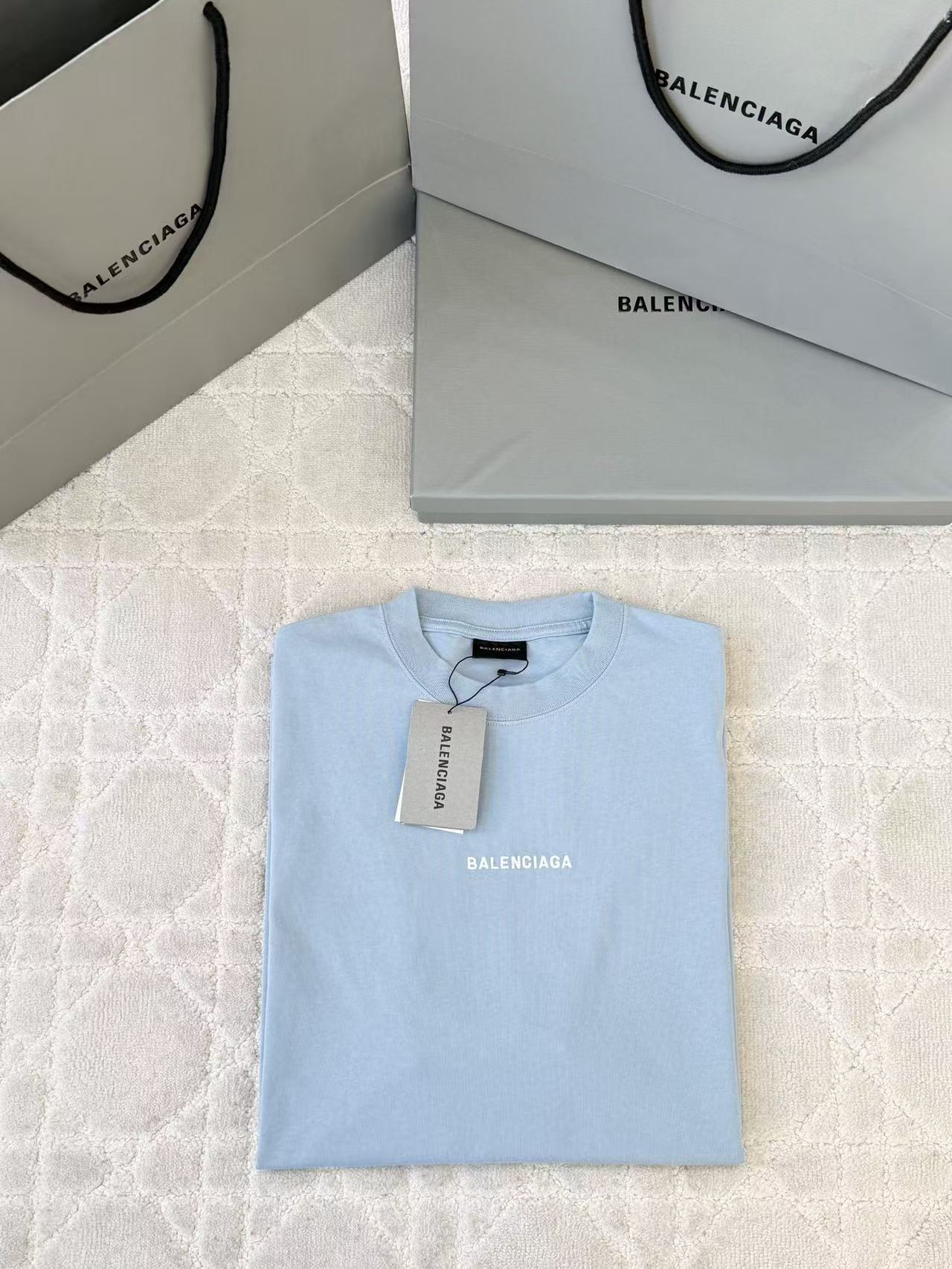 Balenciaga  前後字母刺繡寬鬆短袖 時尚 精品 - 5
