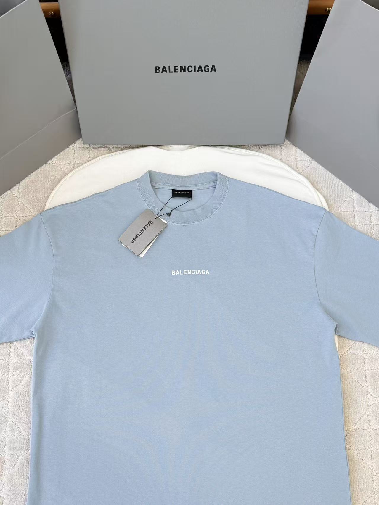 Balenciaga  前後字母刺繡寬鬆短袖 時尚 精品 - 6