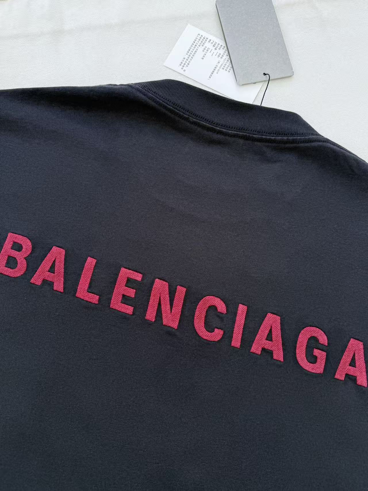 Balenciaga  前後字母刺繡寬鬆短袖 時尚 精品 - 37