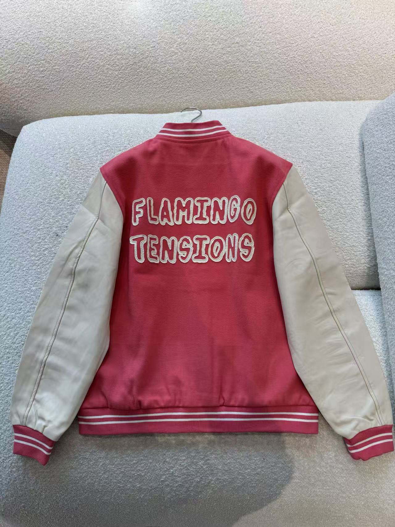 雙十一重磅福利款-Celine 拼接後背字母棒球外套 精品 時尚 - 9