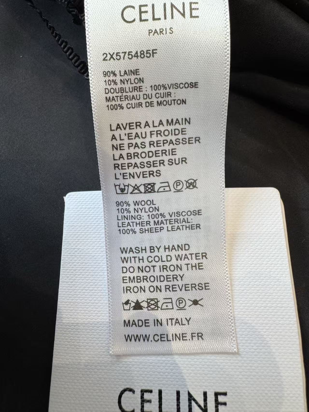 雙十一重磅福利款-Celine 拼接後背字母棒球外套 精品 時尚 - 13