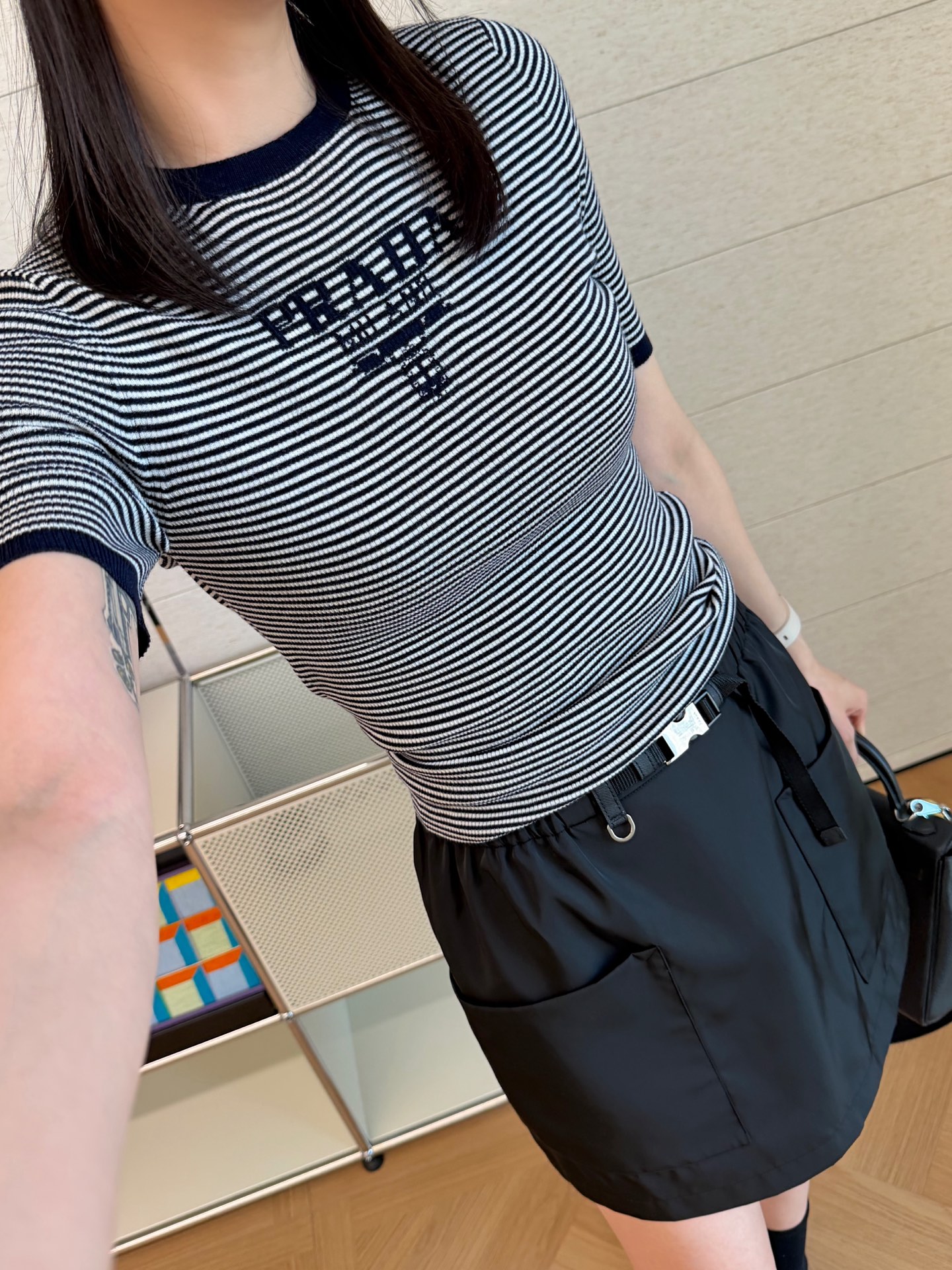 Prada  條紋針織短袖 精品 時尚 - 2