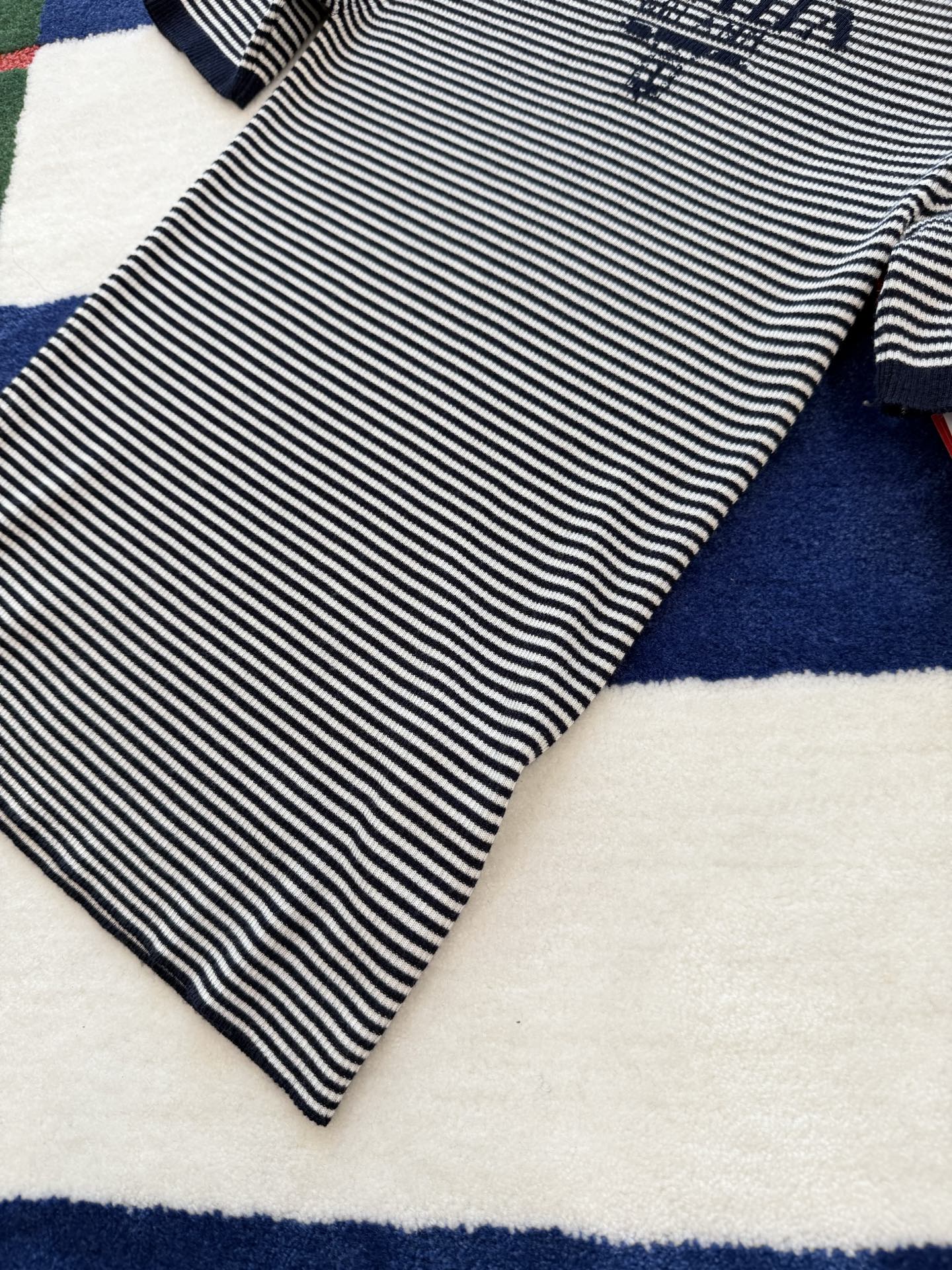 Prada  條紋針織短袖 精品 時尚 - 7