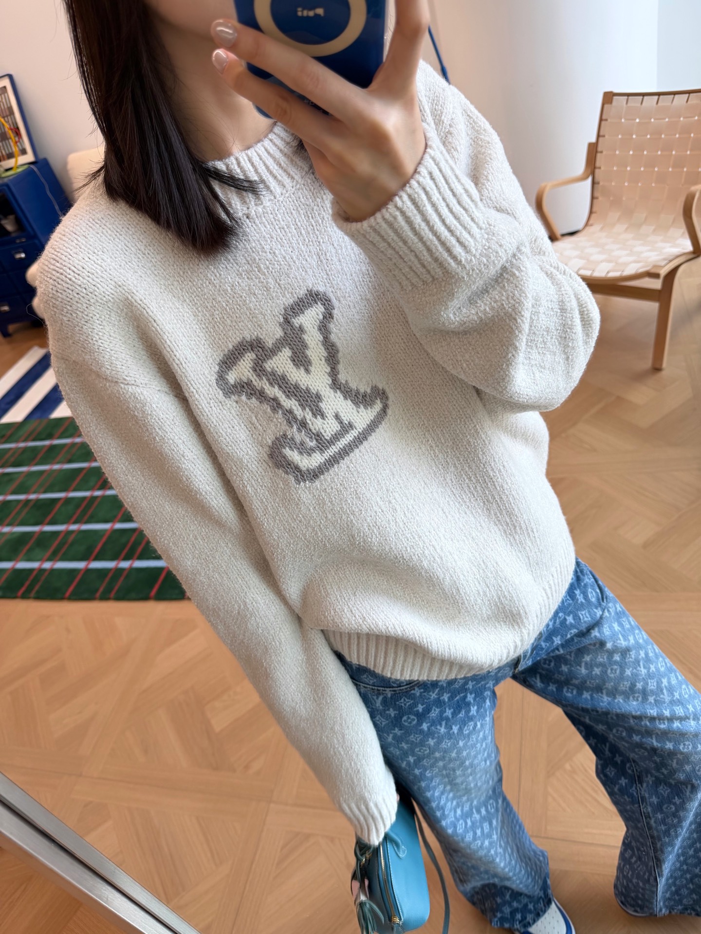 Louis Vuitton 前後Logo針織衫 精品 超A - 5