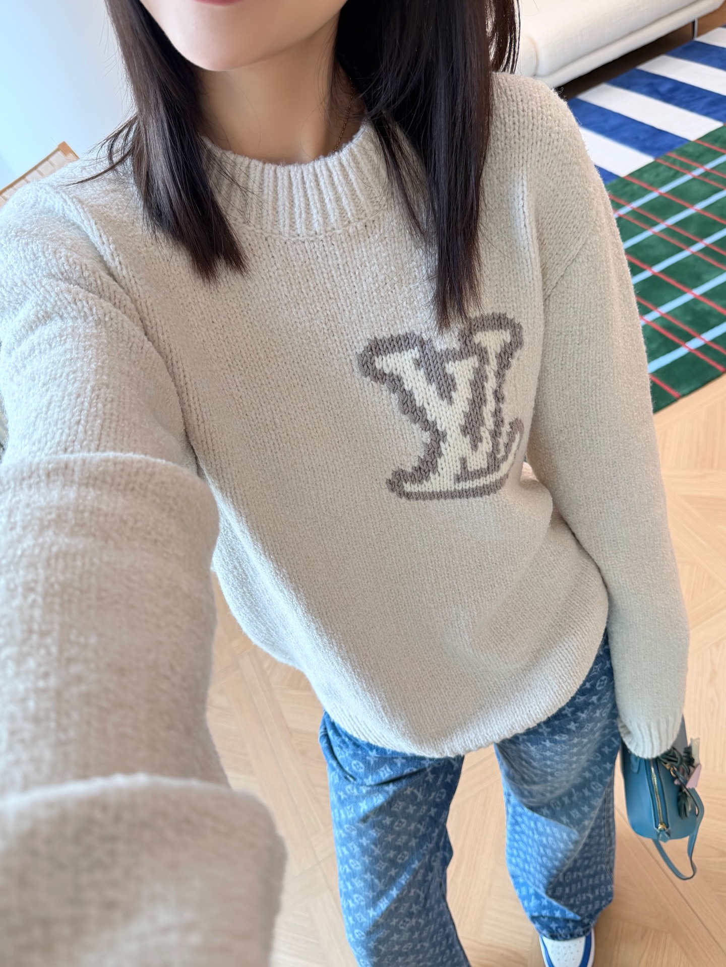 Louis Vuitton 前後Logo針織衫 精品 超A - 6