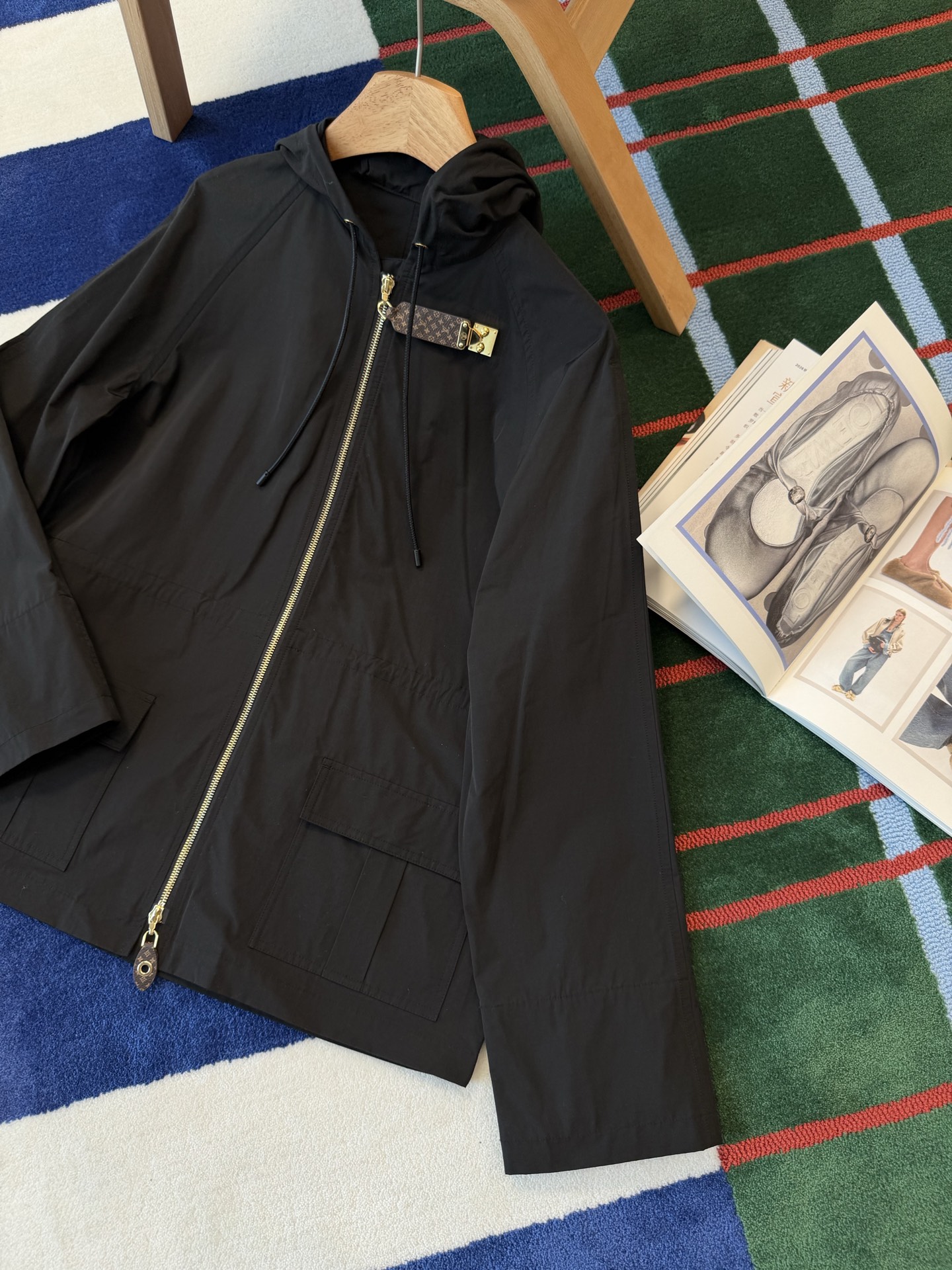 Louis Vuitton 帽抽繩風衣外套 高仿 時尚 - 2