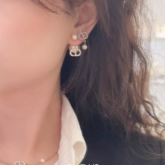 Dior 吊花珍珠耳釘 精品 超A - 10