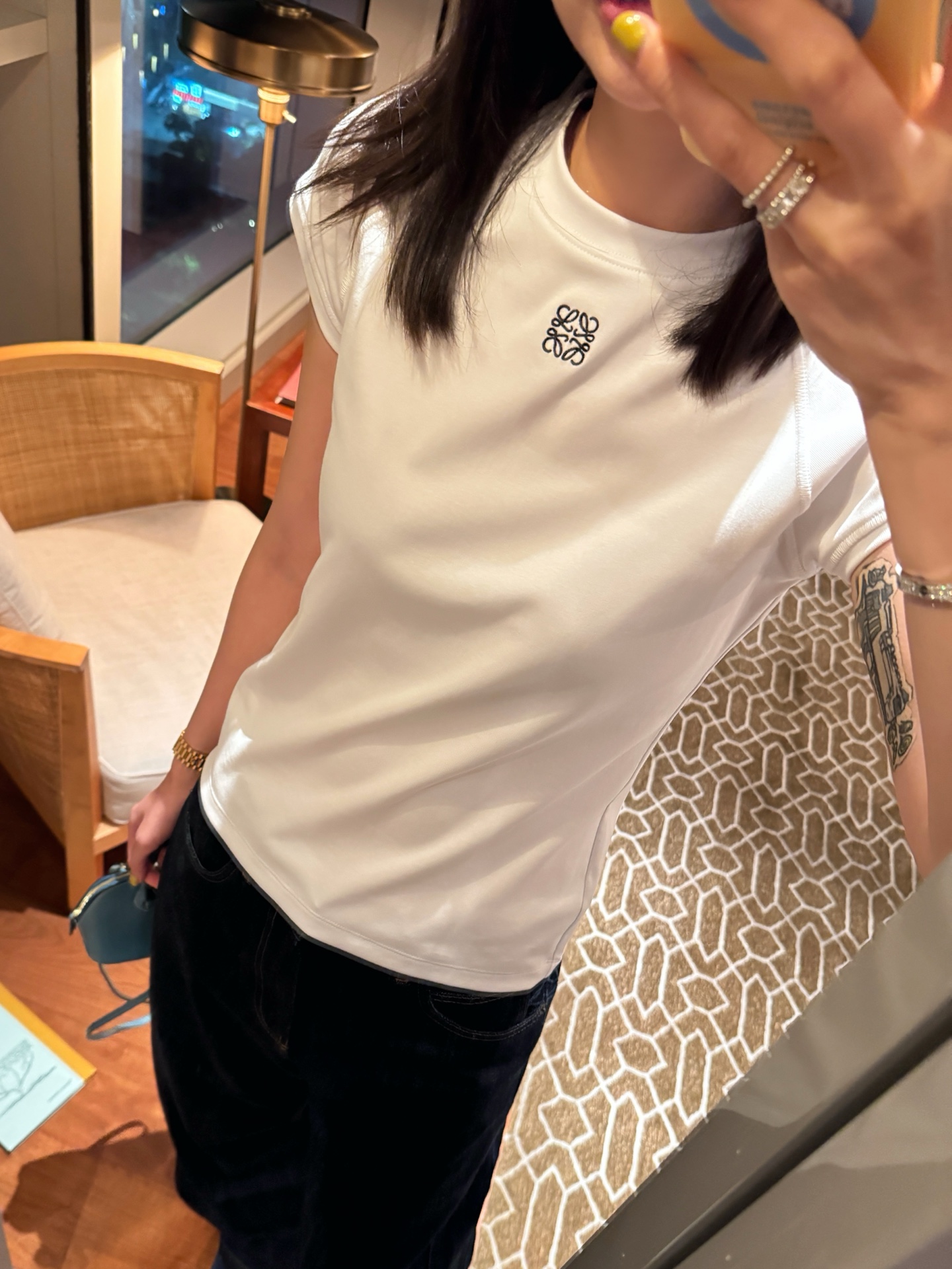 Loewe 胸前刺繡短袖 精品 時尚 - 2