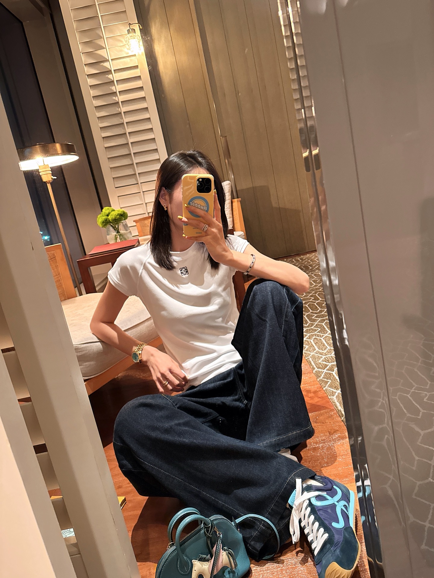 Loewe 胸前刺繡短袖 精品 時尚 - 4