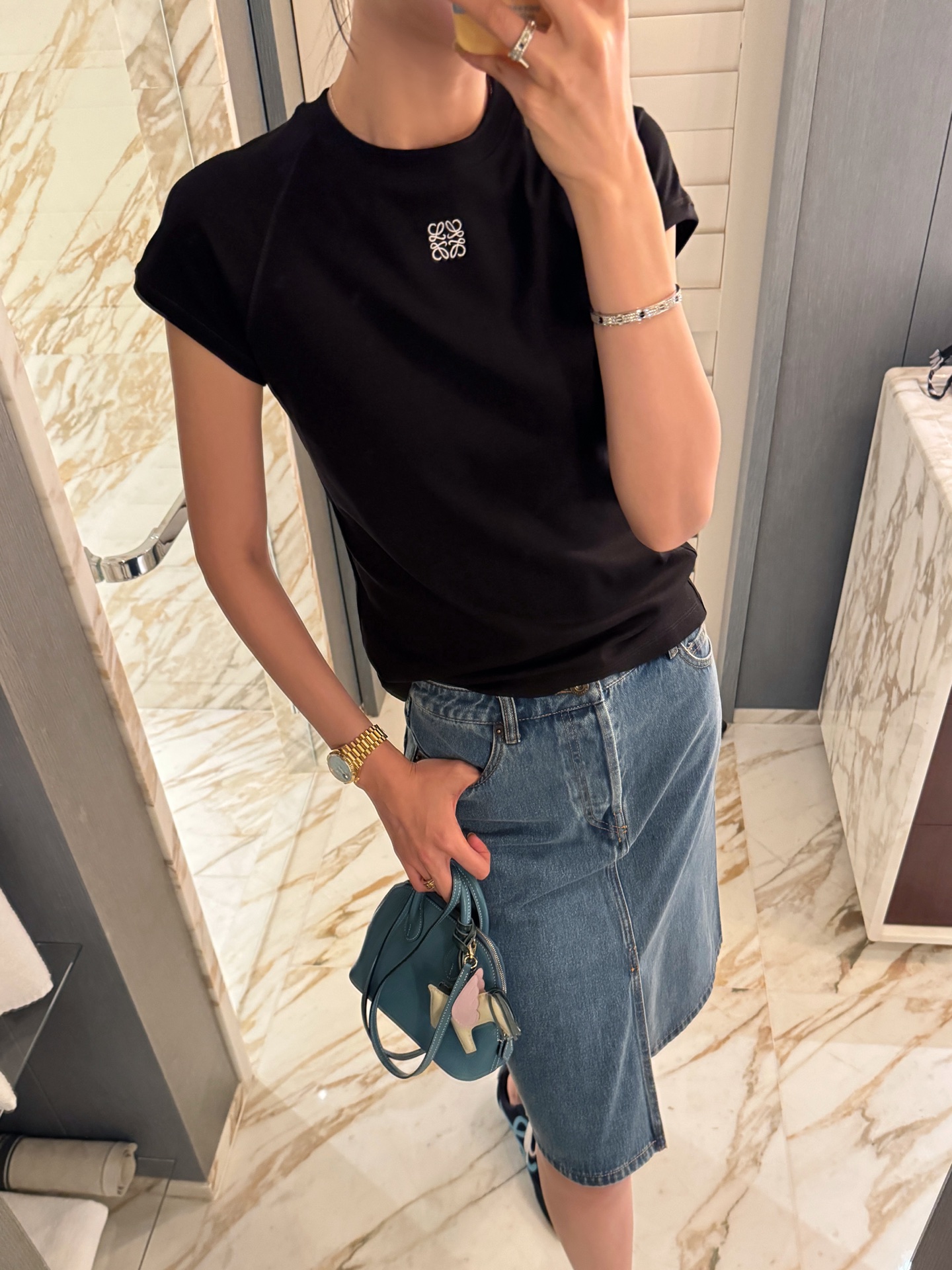 Loewe 胸前刺繡短袖 精品 時尚 - 15