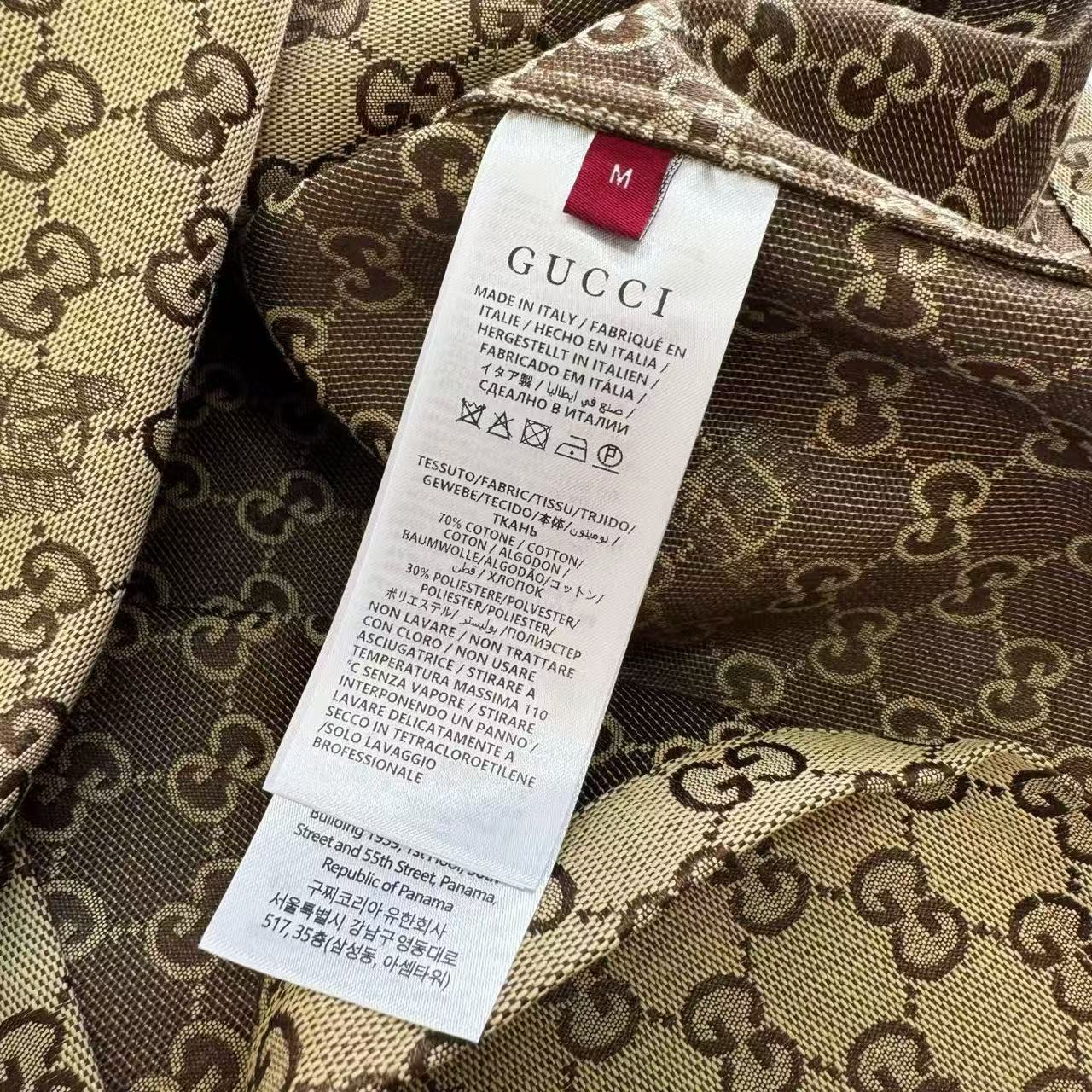Gucci 雙G滿印短袖襯衫 高仿 精工 - 9